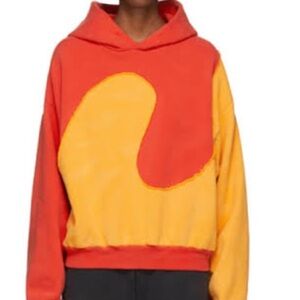 Erl hoodie Orange and red